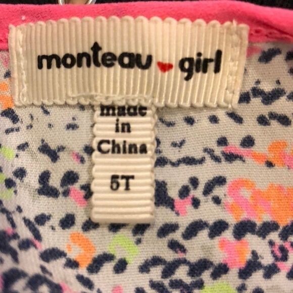 Monteau Girl’s Pink Trim Tank Top - Picture 6 of 6